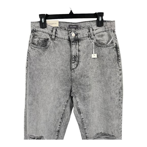 DL1961 jeans Patti High rise Vintage distressed ankle gray size 27 - Picture 3 of 5
